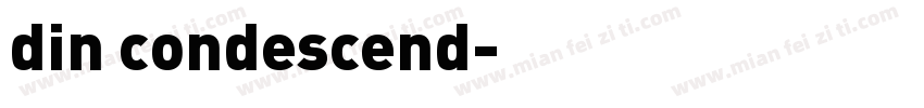 din condescend字体转换